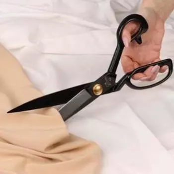 Ножницы портновские, 12'', 30 см, цвет чёрный