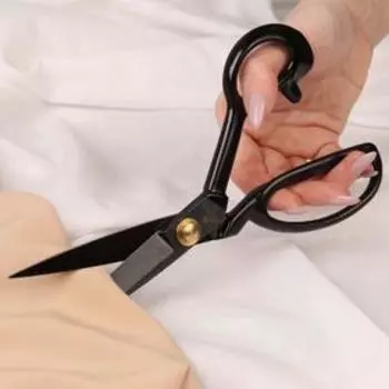 Ножницы портновские, 8'', 22,5 см, цвет чёрный