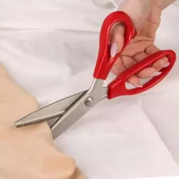 Ножницы «Волна», 9", 23 см, шаг - 3 мм, чёрные