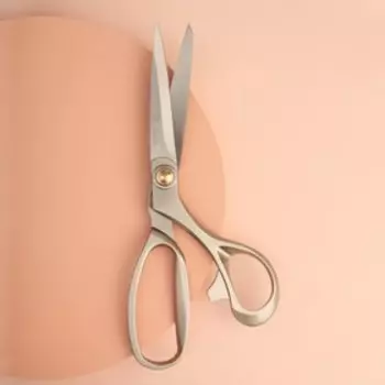 Ножницы закройные металл L-21.6см серебряный Premium