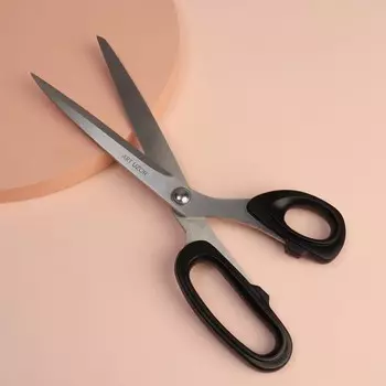 Ножницы закройные, скошенное лезвие, 10", 26 см, МИКС