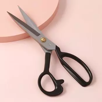 Ножницы закройные, скошенное лезвие, 9", 23 см, чёрные