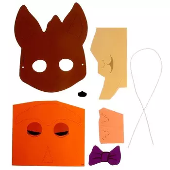 Объёмная аппликация. Детская маска из EVA «Миа. Кошечки-Собачки»