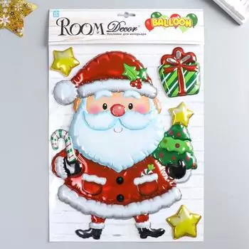 Объёмная наклейка Room Decor "Санта" 27х35 см