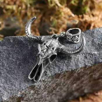 Оберег «Череп», металл пьютер, художественное литье