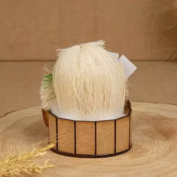 Оберег-домовой "Банник малый, с пяточками", 13х13х11 см, микс