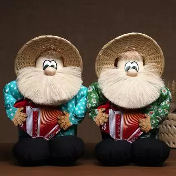 Оберег - домовой "Фёдор с баяном", h = 35 см, микс