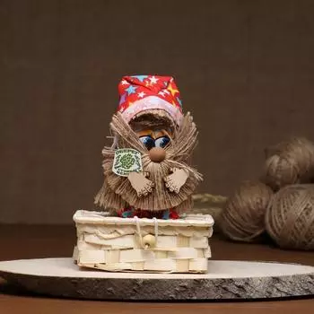 Оберег «Домовой», на шкатулке 14см