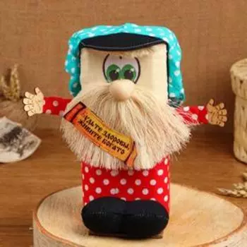 Оберег - домовой "Нафаня в кепке", h = 23 см, микс