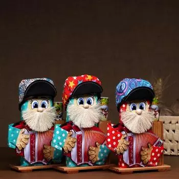 Оберег - домовой "Степан с гармонью", микс