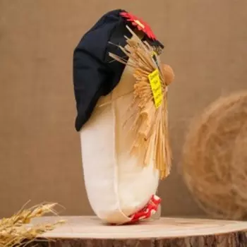 Оберег "Домовой в фуражке с ложкой", 16-17см