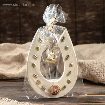 Оберег "Подкова", 15х12 см, микс