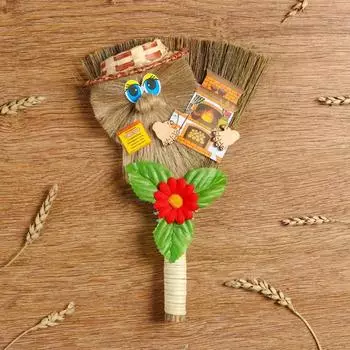 Оберег Веник с печкой, 25см