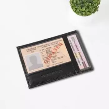 Обложка для автодокументов, цвет чёрный