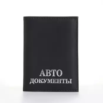 Обложка для автодокументов, цвет чёрный