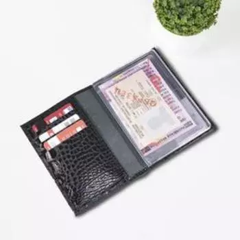 Обложка для автодокументов, цвет чёрный