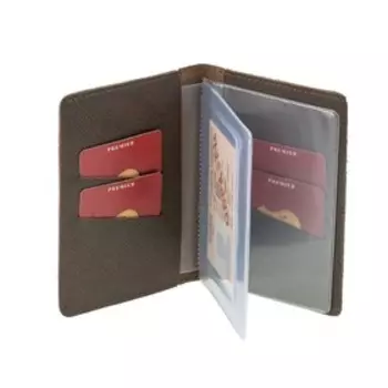 Обложка для автодокументов, цвет коричневый