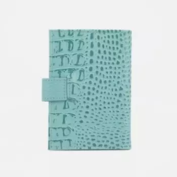 Обложка для автодокументов TEXTURA, цвет зелёный