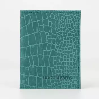 Обложка для автодокументов, цвет зелёный