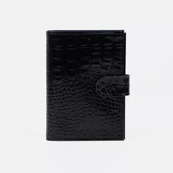 Обложка для автодокументов и паспорта, цвет чёрный