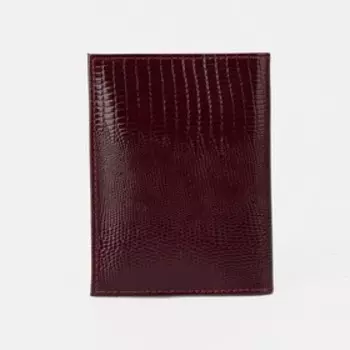 Обложка для автодокументов, цвет тёмно-красный