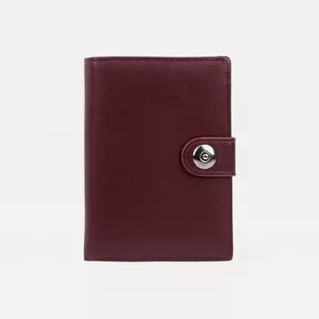 Обложка для автодокументов и паспорта, для купюр, цвет бордовый