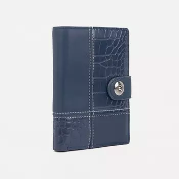 Обложка для автодокументов и паспорта, для купюр, цвет синий