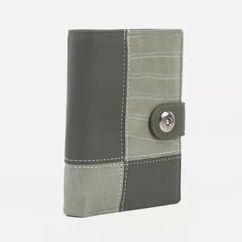 Обложка для автодокументов и паспорта, для купюр, цвет зелёный