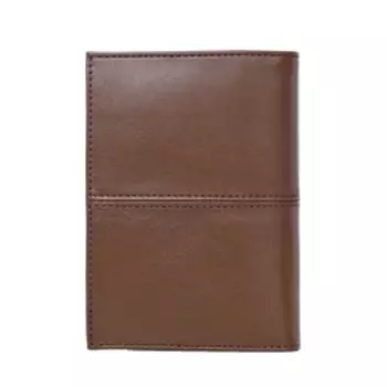 Обложка для автодокументов, отдел для карт(4), цвет рыжий 10х14х0,5см