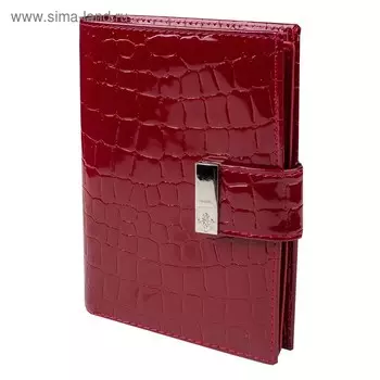 Обложка для автодокументов на кнопке, цвет бордовый