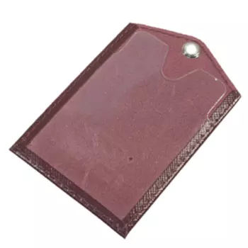 Обложка для бейджа/пропуска, цвет бордовый