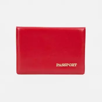 Обложка для паспорта, цвет алый
