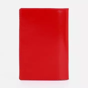 Обложка для паспорта, цвет алый