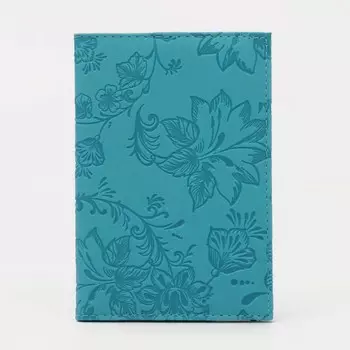 Обложка для паспорта, цвет бирюзовый