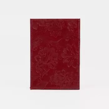 Обложка для паспорта, цвет бордовый