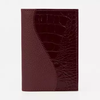 Обложка для паспорта, цвет бордовый