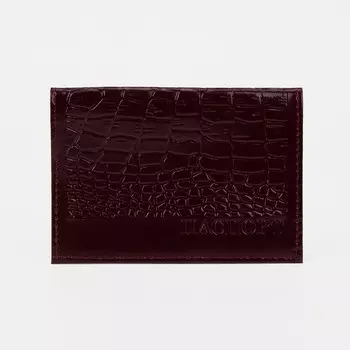 Обложка для паспорта, цвет бордовый