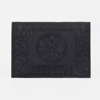 Обложка для паспорта, цвет чёрный