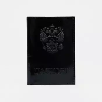 Обложка для паспорта, цвет чёрный