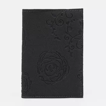 Обложка для паспорта, цвет чёрный