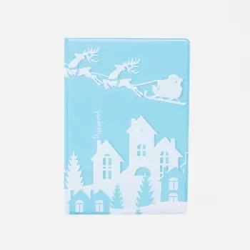 Обложка для паспорта, цвет голубой