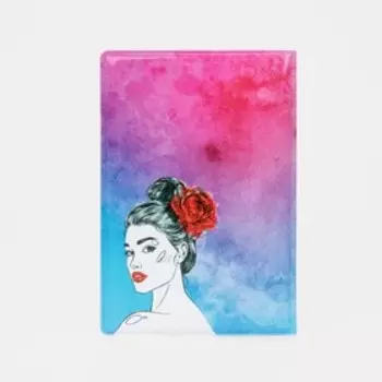 Обложка для паспорта, цвет голубой