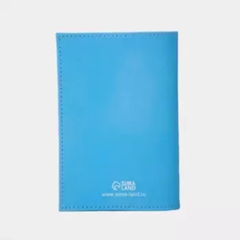 Обложка для паспорта, цвет голубой