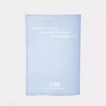 Обложка для паспорта, цвет голубой