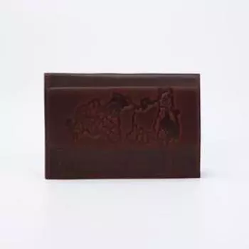 Обложка для паспорта, цвет тёмно-коричневый