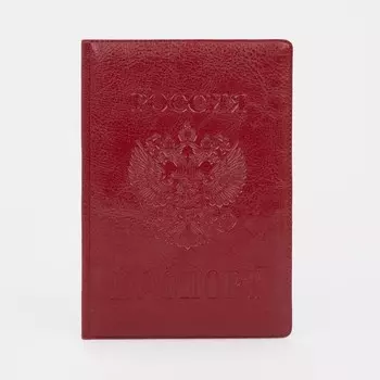 Обложка для паспорта, цвет красный