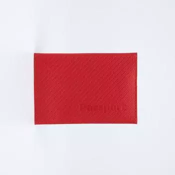 Обложка для паспорта, цвет красный