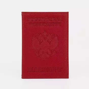 Обложка для паспорта, цвет красный