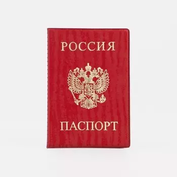 Обложка для паспорта, цвет красный