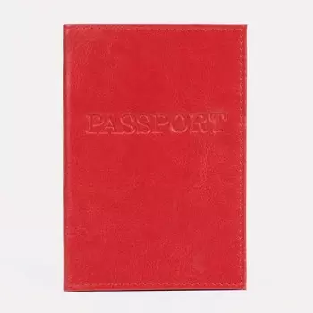 Обложка для паспорта, цвет красный